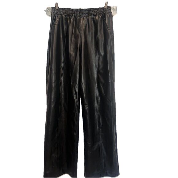 Abercrombie & Fitch Pants - New Abercrombie and Fitch Size Medium Vegan Leather Womens Pants Black Straight